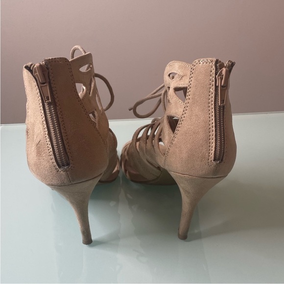 Christian Siriano Shoes - Christian Siriano for Payless High Heel Lace Shoes - Beige